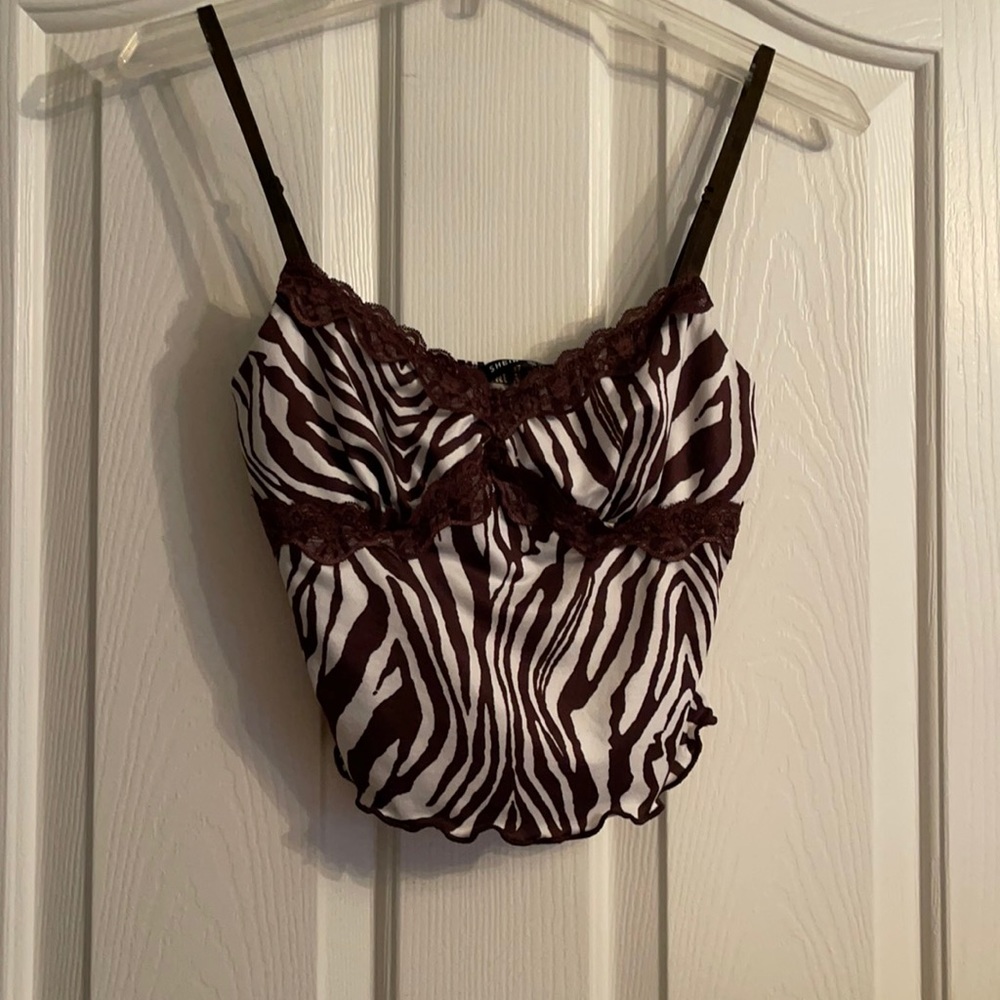 Shein Spaghetti Strap animal print